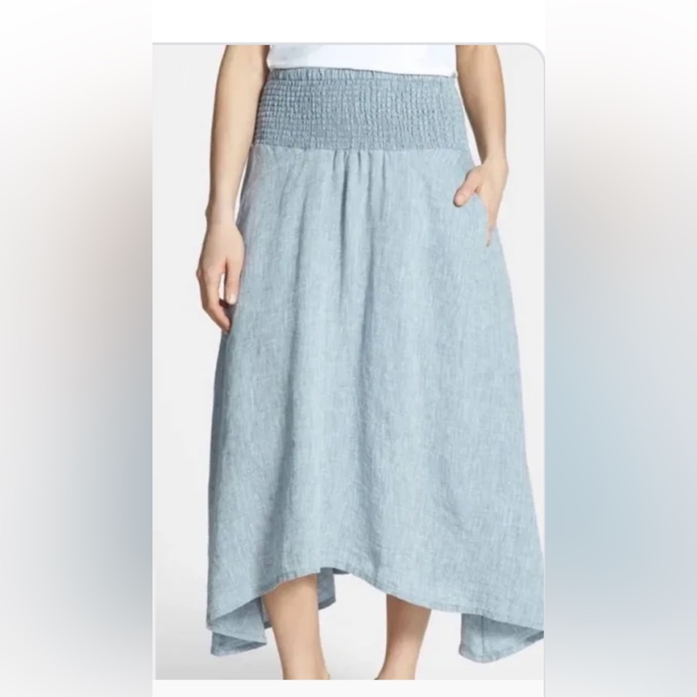 Eileen Fisher NWOT Chambray Skirt